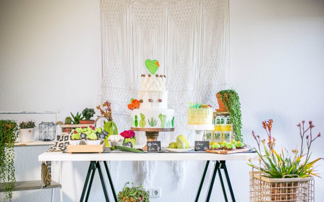 Trend Makramee und Kaktus, ein Sweet Candy Table der besonderen Art