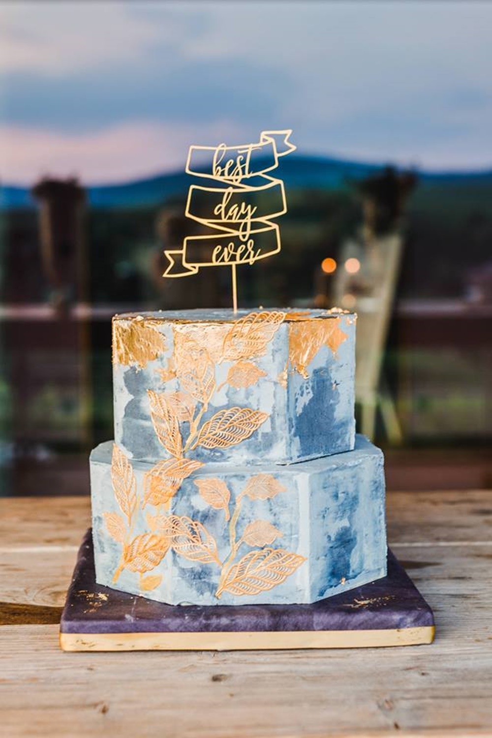 Hochzeitstorte, Concrete Cake im angesagten Industriallook