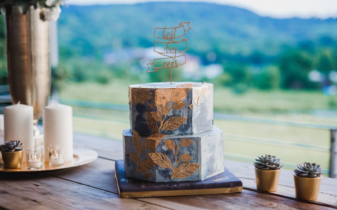 Hochzeitstorte, Concrete Cake im angesagten Industriallook