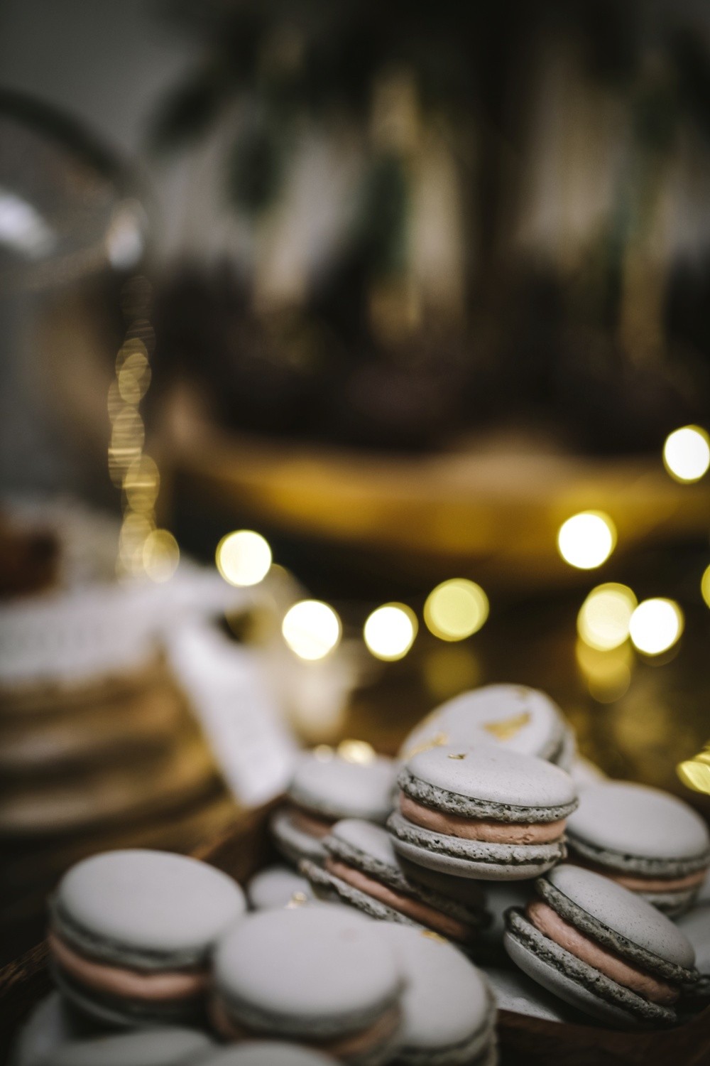 Sweet Candy Table Winterhochzeit mit Hochzeitstorte